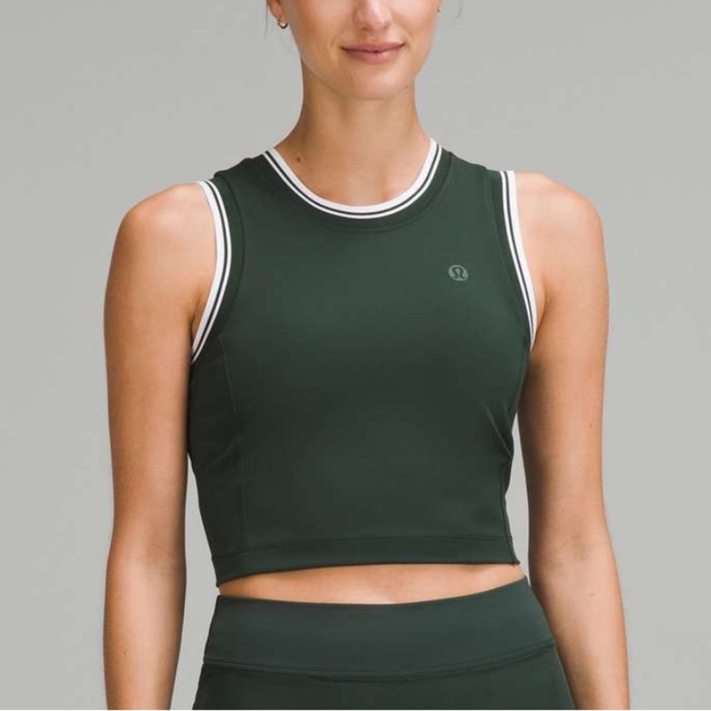 NWT $78 Lululemon Varsity Scoop-Neck Cropped Tennis Tank Top